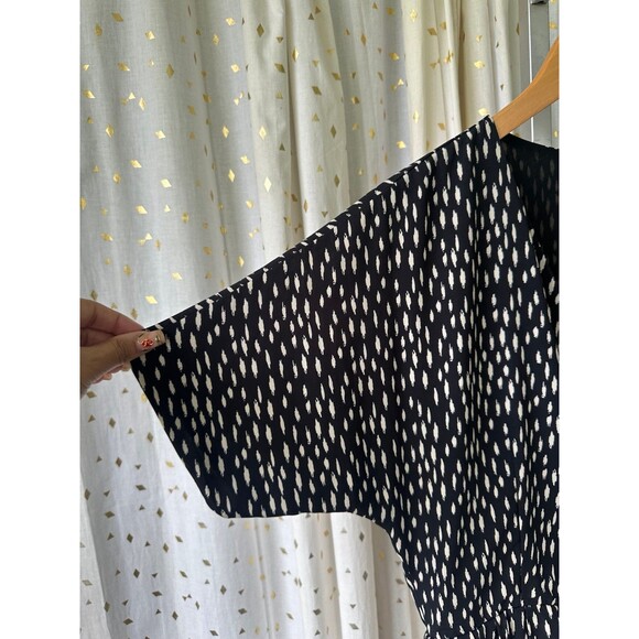 Wishlist Women's Paintbrush Polka Dot Button Front Side Pocket Playsuit Romper M - Picture 4 of 8